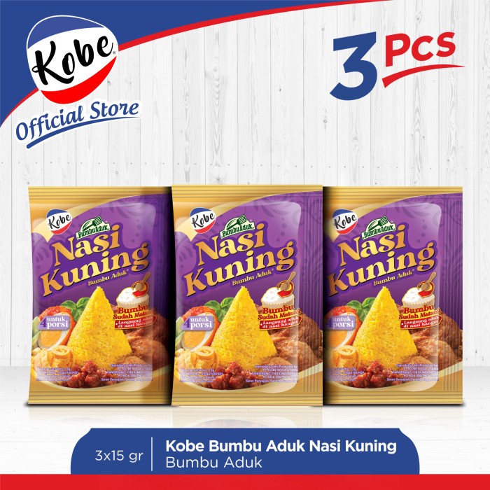 

HEMAT Kobe Bumbu Nasi Kuning 15gr x 3pcs