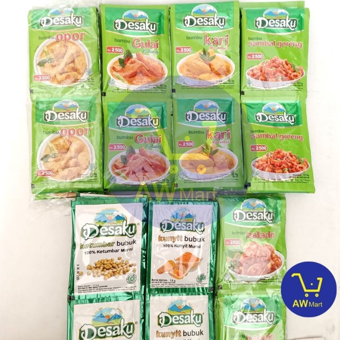 

GRATIS ONGKIR DESAKU BUMBU BUBUK RENCENG 12.5 GRAM / 7.5 GRAM X 10 SACHET ALL VARIAN
