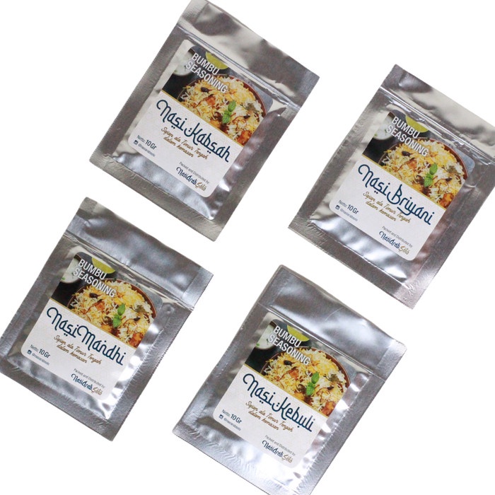 

PRODUK TERBATAS Bumbu instan Nasi Kebuli, Mandhi, Briyani dan Kabsah 10gr