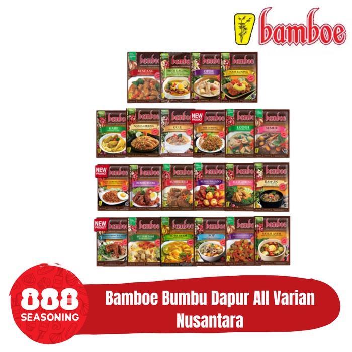 

PROMO SPECIAL BAMBOE BUMBU DAPUR ALL VARIANT NUSANTARA EXPORT QUALITY A