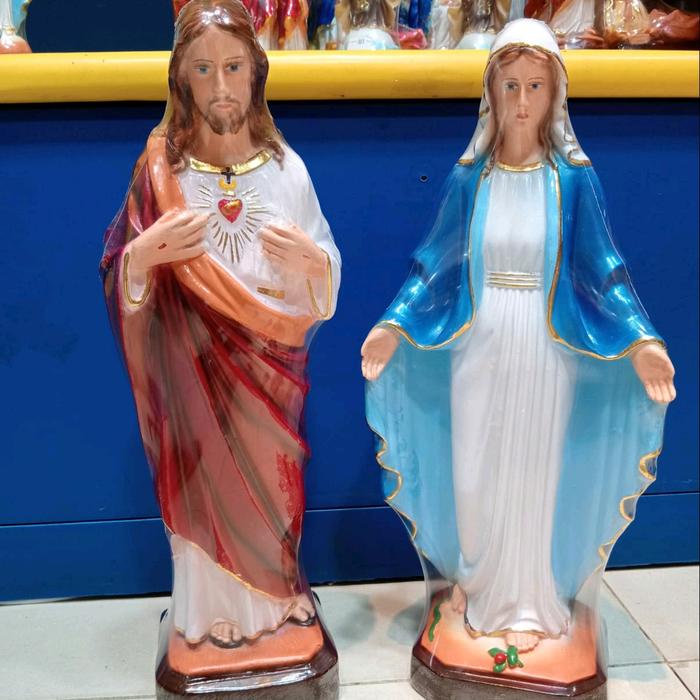 Patung Bunda Maria dan Patung Yesus katolik kristen 3040cm