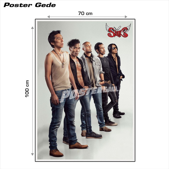 STOK AMAN POSTER SLANK #14B - GEDE 70 X 100 CM KODE 1001