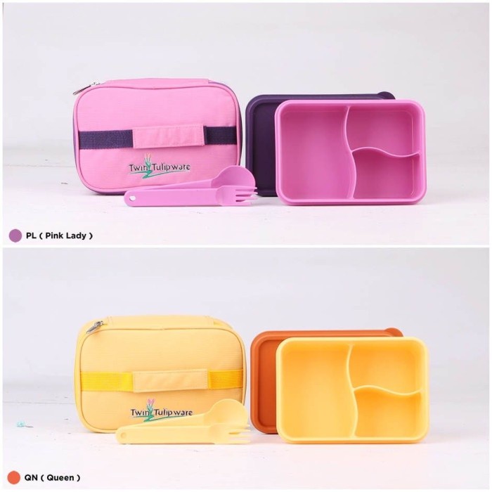 Tas Makan Tupperware - Tempat Makan - Kotak Makan - Multi Meal Set