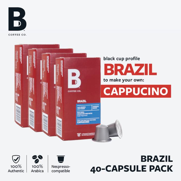 

PROMO PAKET KOPI KAPSUL 4 PACKS BRAZIL CAPPUCCINO KOPI NESPRESSO COMPATIBLE COFFEE CAPSULE - B