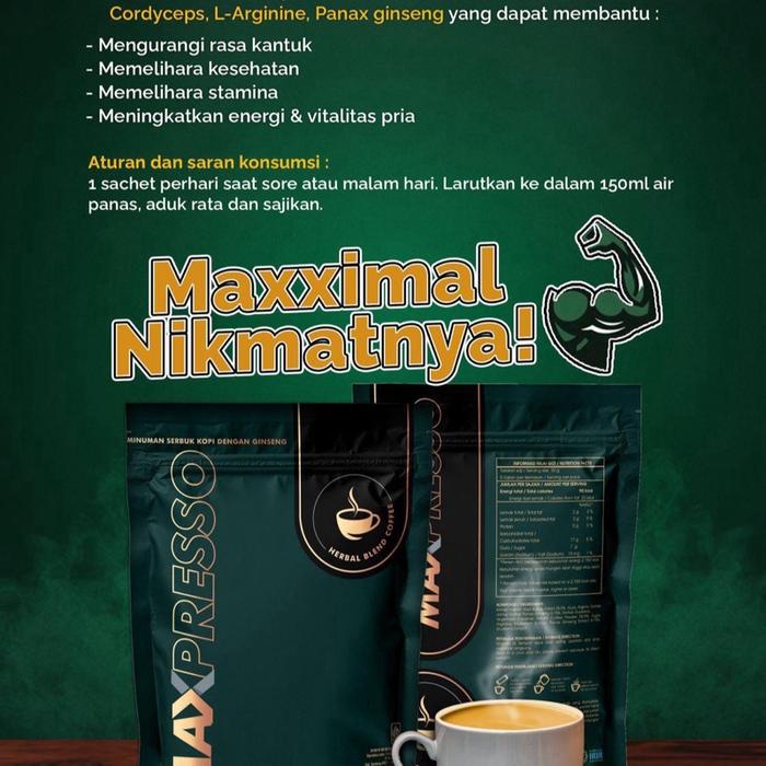 

MAXPRESSO COFFEE KOPI ARABICA KOPI GINSENG KOPI STAMINA DEWASA TERLARIS