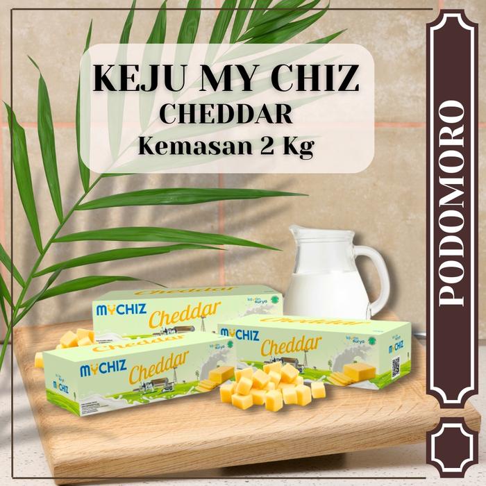 

KEJU MY CHIZ CHEDDAR CHESSE KEMASAN 2 KG KEJU BALOK PROMO