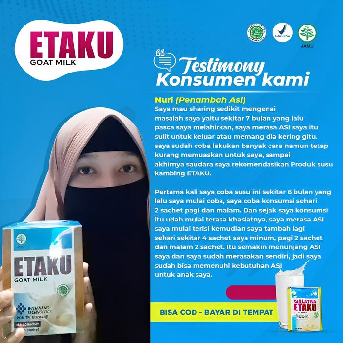 

ETAKU SUSU BUBUK KAMBING ETAWA ASLI UNTUK TBC PARU, RADANG PARU PARU BASAH PNEUMONIA, BRONKITIS