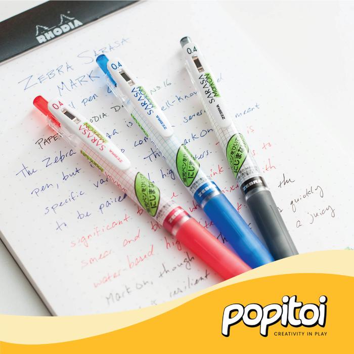 

JTTOP" ZEBRA SARASA MARK ON GEL PEN 0.4 0.5 MM PULPEN BOLPEN WARNA TAHAN LUNTUR HIGHLIGHTER ST*BIL*