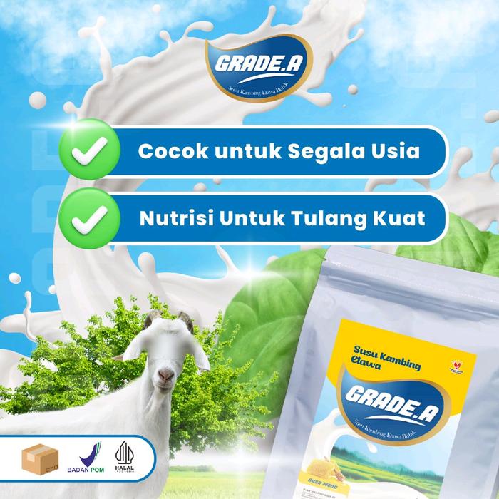 

terbaru !!! grade.a susu kambing etawa rasa madu untuk mejaga kesehatan tubuh kemasan 1000gr ready