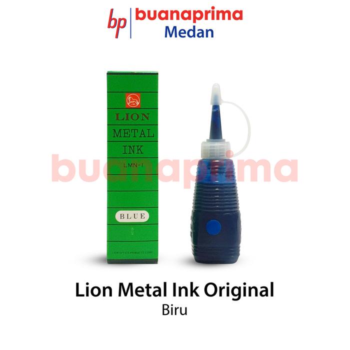 

JTTOP" LION METAL INK TINTA NUMBERING MACHINE MERAH HITAM BIRU