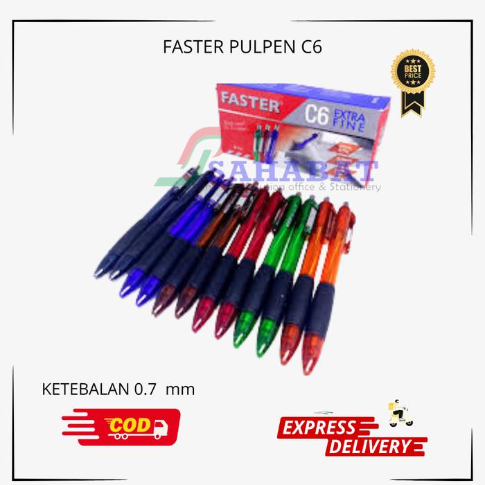 

JTTOP" FASTER PULPEN C600 FASTER PULPEN C6 - PULPEN FASTER 1 PAK ISI 12 PCS