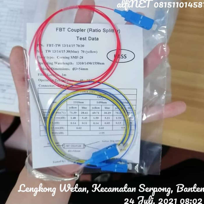 

JTTOP" SPLITTER RATIO 40:60 THREE WINDOW/FBT SPLITER RATIO/COUPLER RASIO UPC