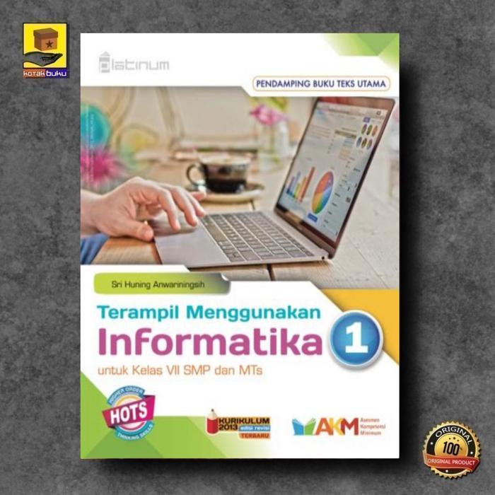SALE  BUKU INFORMATIKA SMP KELAS 7 8 9 PLATINUM HOTS / TIK SMP / SEKOLAH PENGGERAK READYY