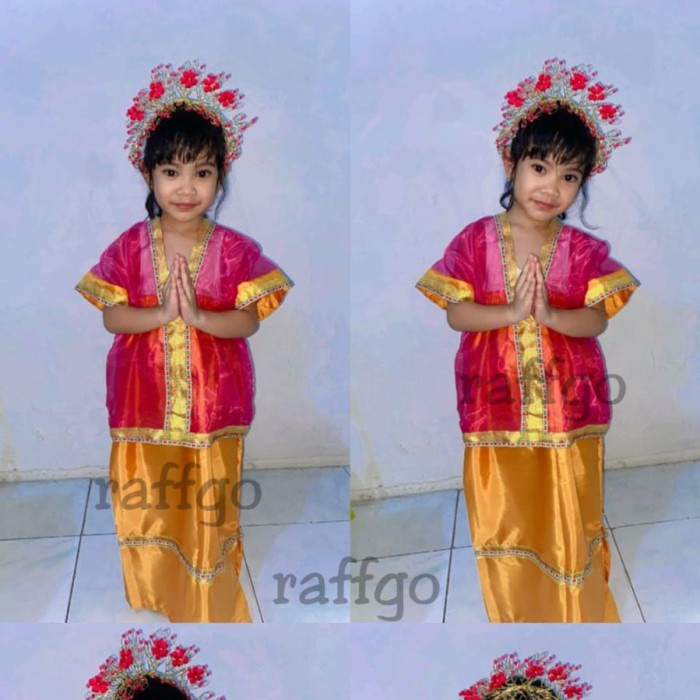 TERBAIK baju adat sulawesi anak perempuan / baju bodo anak