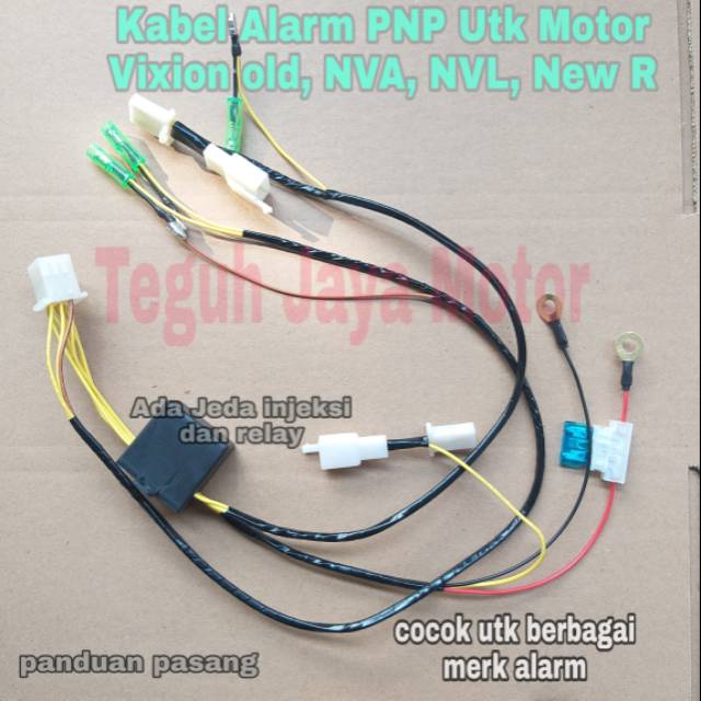 Diskont Kabel Alarm Pnp Motor Vixion, Wr155, Xsr, Mt, Bisa Utk Berbagai Merk Alarm