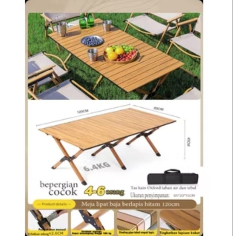 Limited Meja Lipat Dan Kursi Lipat Camping Ukuran Besar Xl