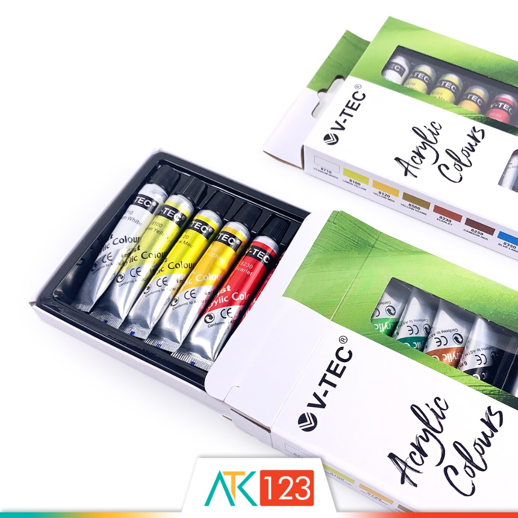 

Murah Cat Akrilik V-Tec 12 Acrylic Colours Vt-612/A