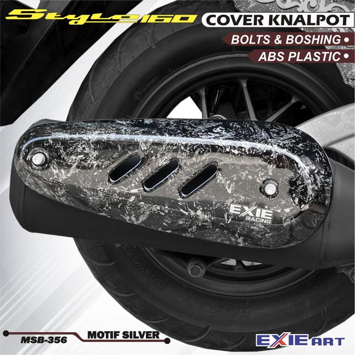 Cover Knalpot Motorcycle Honda Stylo 160 Pelindung Knalpot Motor Baut Exie Art