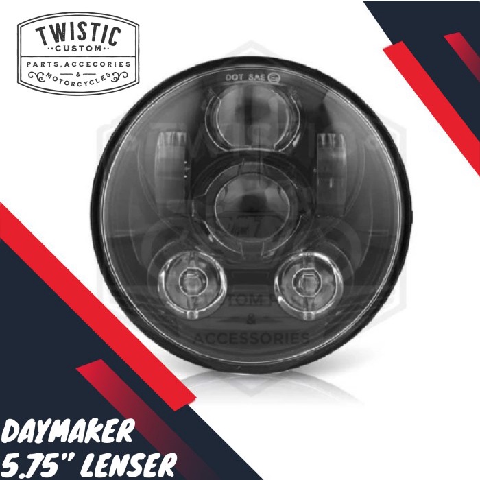 Daymaker 5.75 inch inchi Lenser Lampu LED Import Motor W175 CB Harley