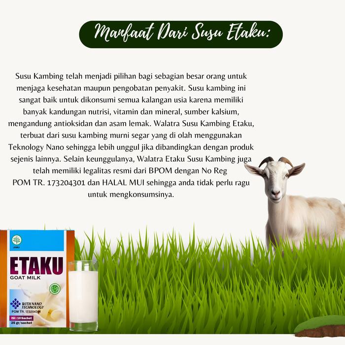 

terbaru !!! susu kambing etaku peninggi badan anak-remaja-dewasa herbal vitamin d untuk kesehatan