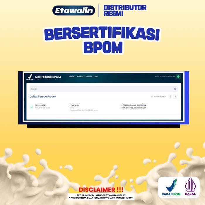 

terbaru !!! etawalin susu kambing etawa 1 box bpom halal ready