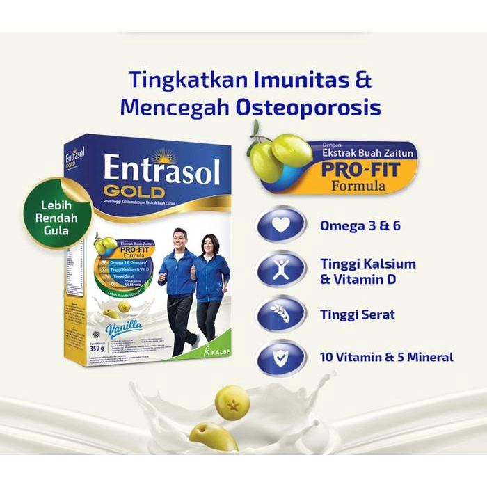 

terbaru !!! entrasol gold susu bubuk box 2 x 560gr [isi 2 box] ready