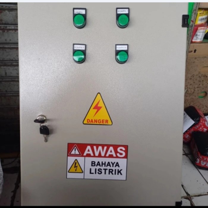 Panel Timer Otomatis 4 Output 1 input Panel Timer Otomatis 4 Ac