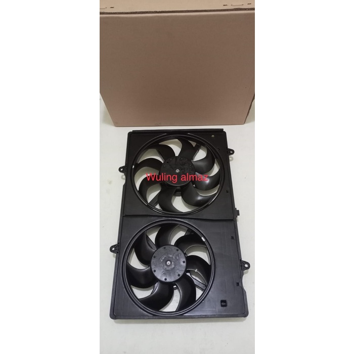 Motor Fan Extra Fan Kipas Radiator Komplit Shouroud Fan Wuling Almaz