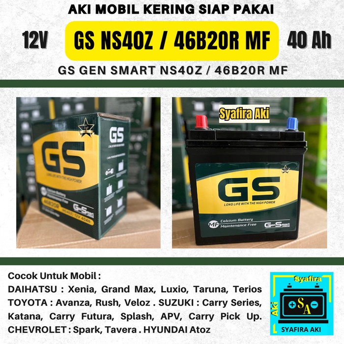 Aki Mobil Avanza, Rush,Terios, Xenia, Apv Ns40Z Gs Mf Accu Kering