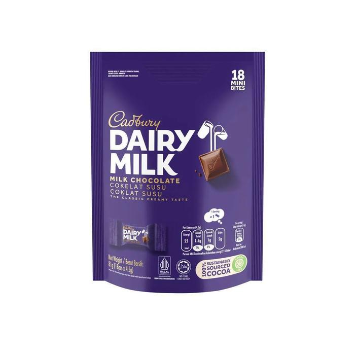 

Cadbury Dairy Milk Sharebag 81gr Chocolate