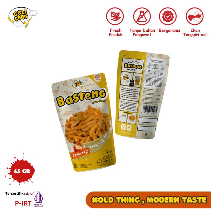 

GELICHIPS - Paket Combo 4pcs Bakso Goreng (basreng) Keju Pedas Gurih 65gr
