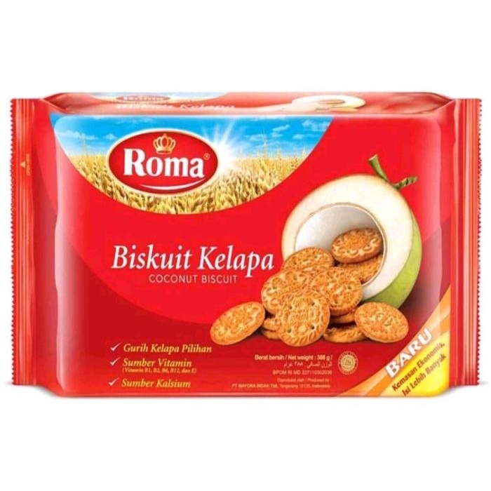 

(7 PCS) ROMA Biskuit Kelapa 300GR x 7 PAK