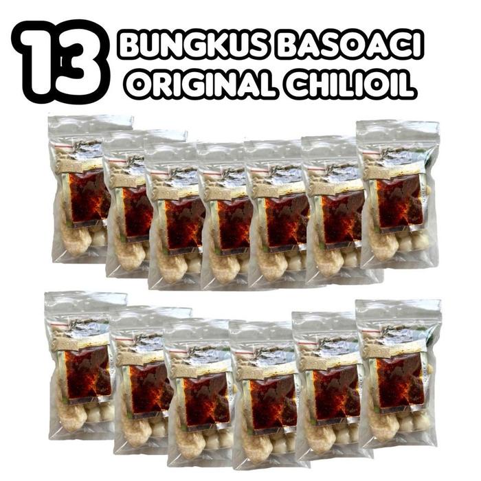 

13 BUNGKUS BASO ACI ORIGINAL FANSSNACK - CHILLI OIL= Food/makanan kuah sedap dengan bumbu asin dan