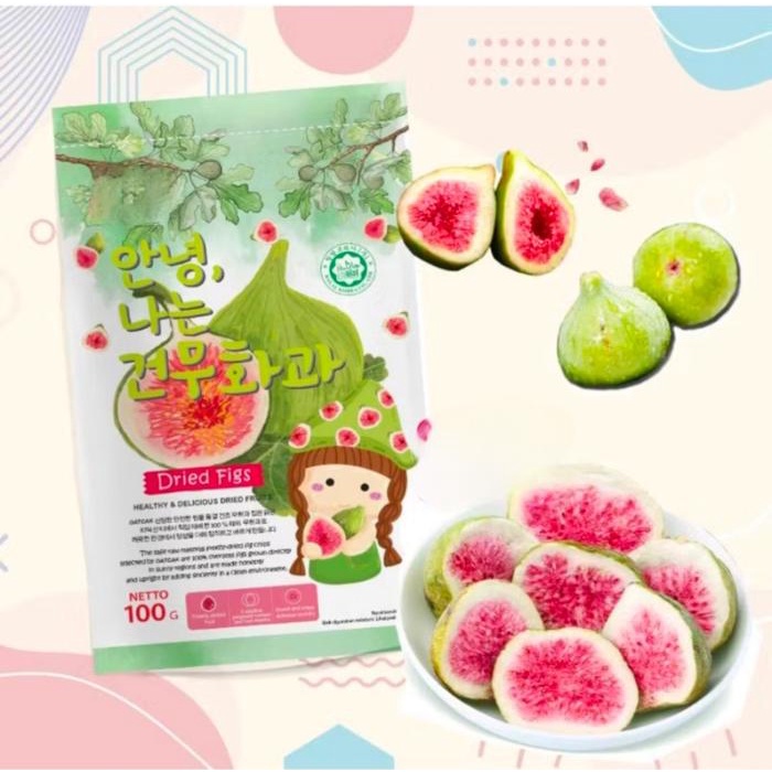 

FREEZE DRIED FIG BUAH ARA TIN KERING ORGANIK ALAMI 100G CEMILAN CRISPY snack Strawberry Food Makanan