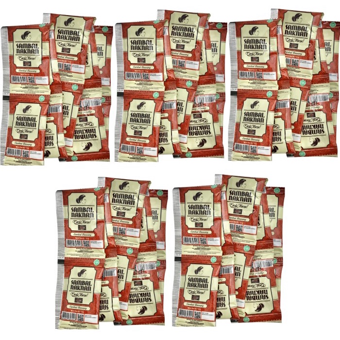 

Sale! Sambal Naknan Bawang 1 Pack 50 Pcs (Lima Puluh) Sachet