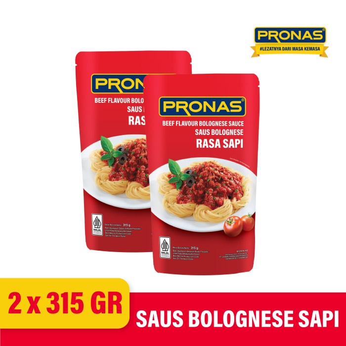 

Sale! Pronas Saus Bolognese Sapi 315 Gr Bundling 2 Pcs