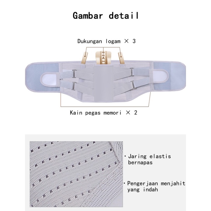 Sabuk Dukungan Korset Lumbal Korset Lumbal Pinggang Tulang Belakang