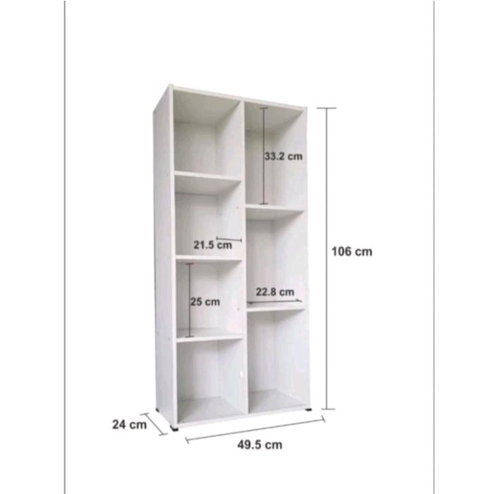 RAK BUKU 7 SUSUN SERBAGUNA