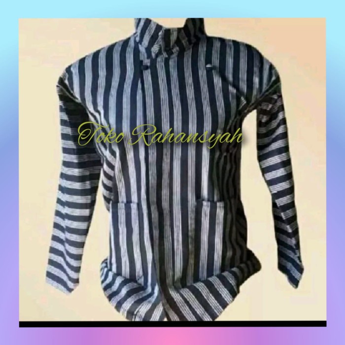 TERBATAS BAJU TRADISIONAL PRIA ADAT JAWA MODERN SOLO JOGJA SURJAN LURIK ABU