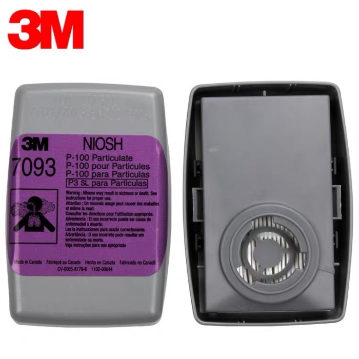 3M 7093 P100 Filter Masket Particulate Catridge Niosh(6200 7502 6800)