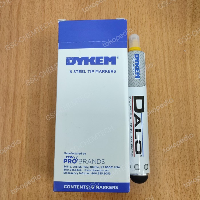

Best Seller Dykem Dalo Steel Marker Dykem Dalo Industtial Paint Marker (Kuning)