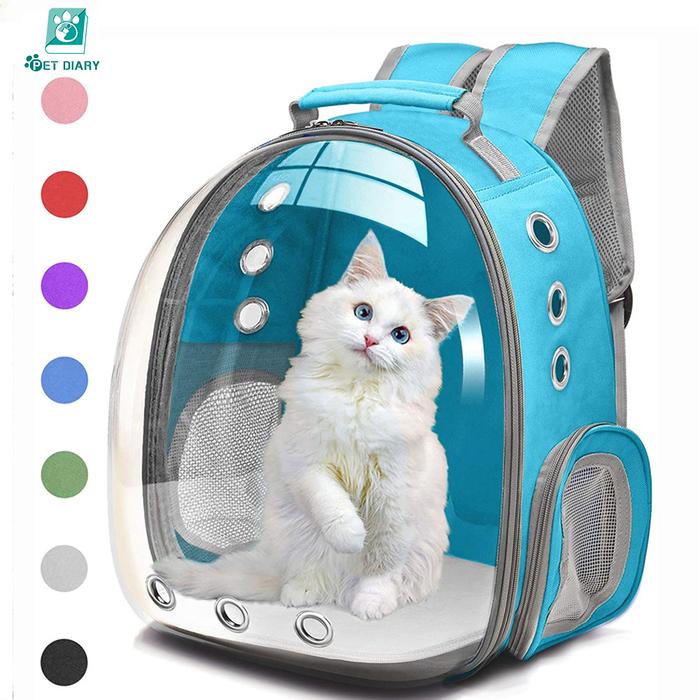 Tas Ransel Bentuk Hewan Tas Kucing Astronot Pink Ungu Anjing Pet Travel Carrier Bag