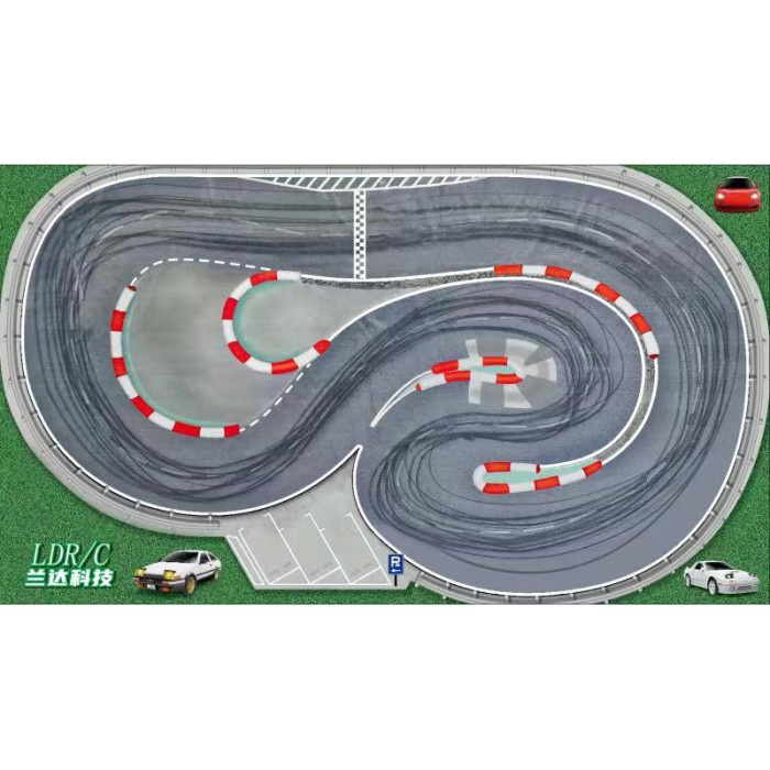 La0050 Drift Track Rc Drift 1:18 Landa Rc Ld1801 Ae86 Ld1802 Ld1803 Terlaris