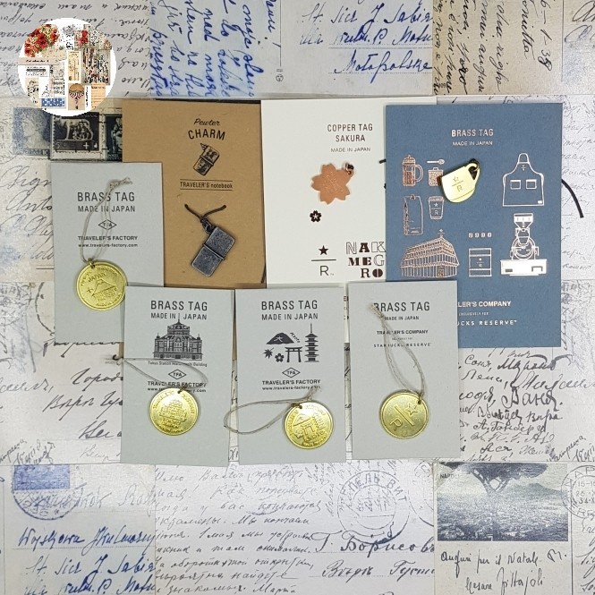 

Terlaris Charm & Brass Tag (brass tag) ori TN Midori by Traveler's Company, Traveler's notebook SALE