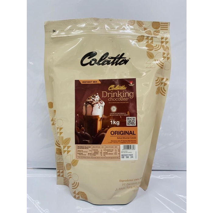 

Colatta drinking chocolate 1 kg pouch / coklat bubuk with ziplock bag