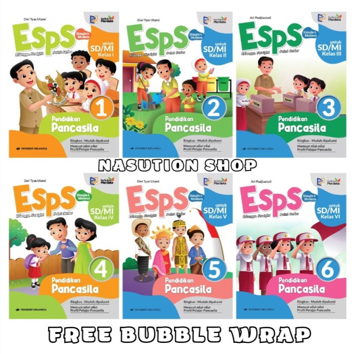 

SALE !!! BUKU ESPS PANCASILA KELAS 1 2 3 4 5 6 SD ERLANGGA KURIKULUM MERDEKA READYY