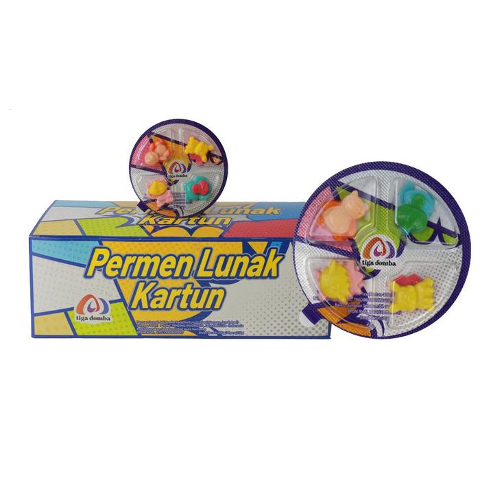 

SALE !!! HALAL 1 BOX @ 30 PCS PERMEN KARET KARTUN LUNAK , RASA :STROBERI,MANGGA,JERUK,APEL MULTIPLE