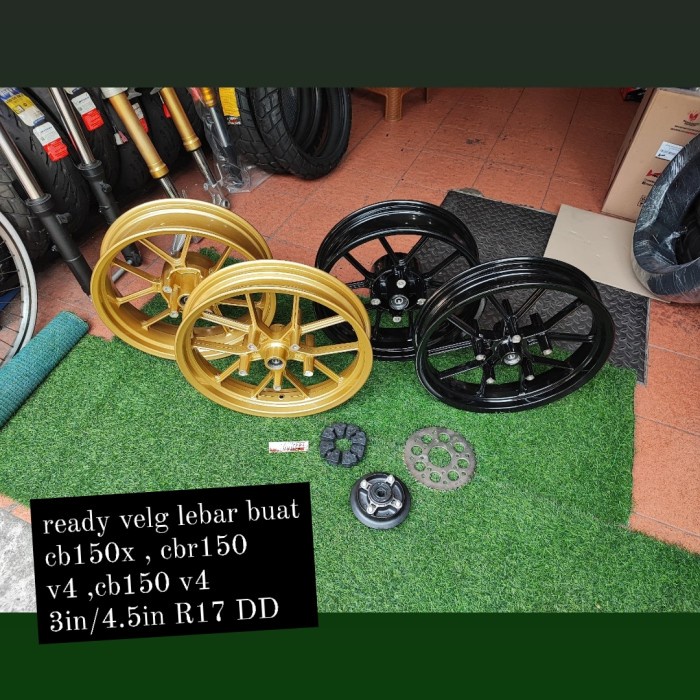 Terbagus Velg Lebar Cbr 150R V4 Cb 150 X Cbr 150 V4 Double Disk Depan Cb150X