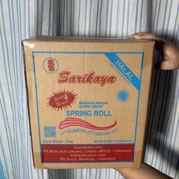 

SALE !!! SUMPIA PREMIUM / SPRING ROLL ISI ABON UDANG RASA GURIH DAN RENYAH KEMASAN 500 GRAM CEMILAN