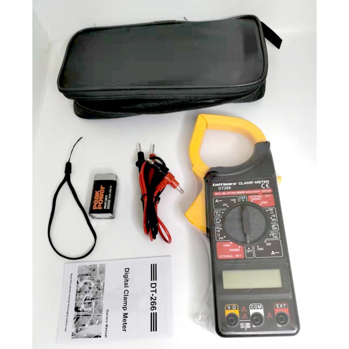 Tang Ampere Digital Dt266 ~ Clamp Meter Dt 266 ~ Amper ~ Multimeter